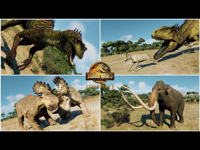 ALL 100 NEW DINOSAUR SPECIES, REPTILES and PREHISTORIC ANIMALS  INTRO in SAN MARIE BAY | JWE2 MODS