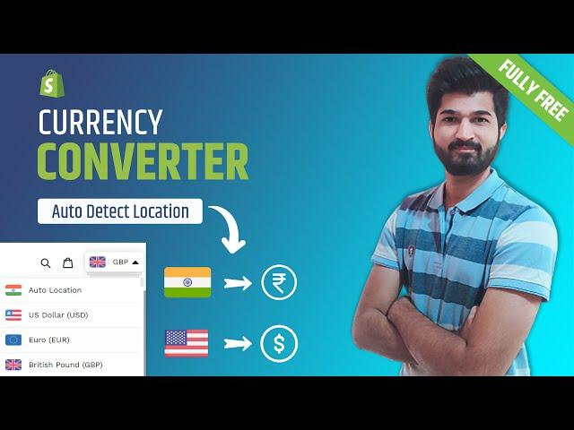 Currency Converter Shopify Free App | Multi-Currency [ Auto Location Based Currency ] #shopify