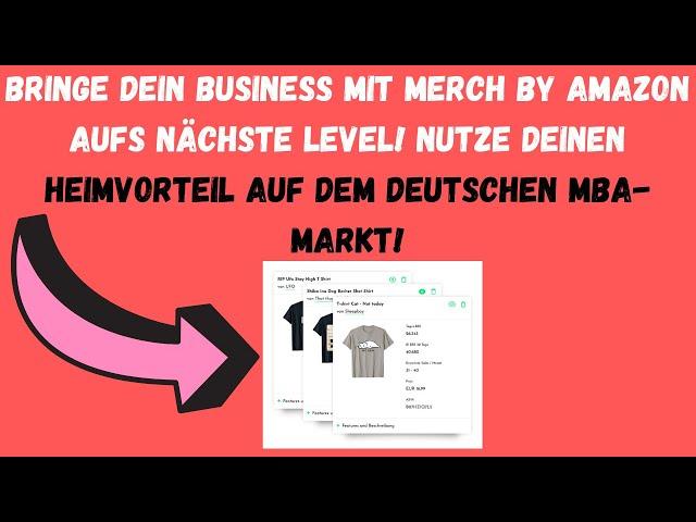 Merch by Amazon - Merch by Amazon Deutsch anmelden - Shirt Business Deutsch - MBA Amazon Deutschland