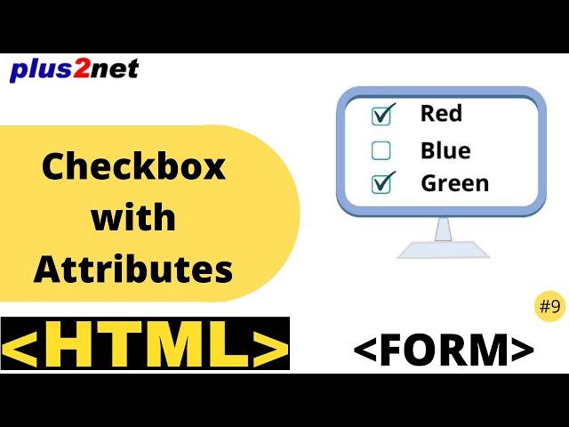HTML form Checkbox input types to collect user selected options with attributes