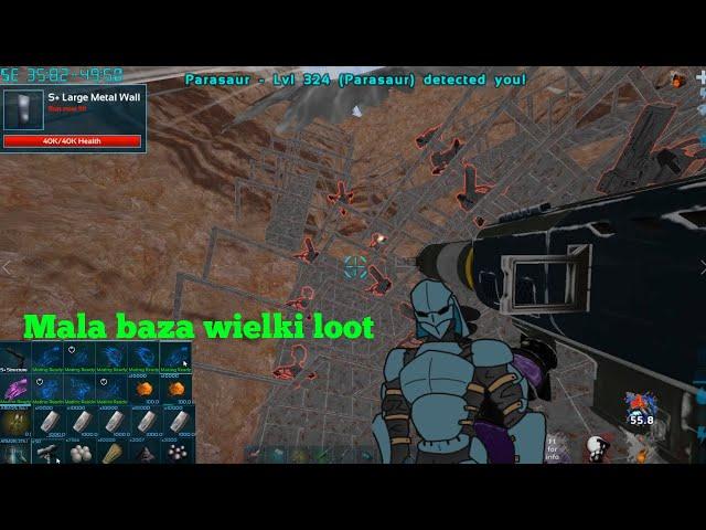 Mała Baza Wielki loot Rajdowanie Solo Ark survival PVP PL