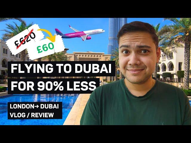 London to Dubai for £60! | SUPER LOW COST travel review & journey (LGW) to (DXB) via Budapest (BUD)