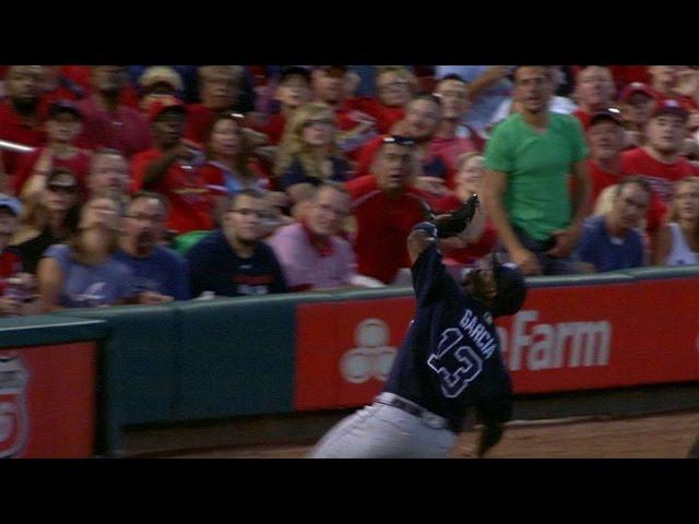 ATL@STL: Garcia makes a great sliding catch