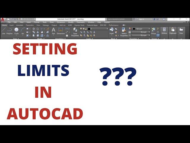 HOW TO SET LIMITS IN AUTOCAD