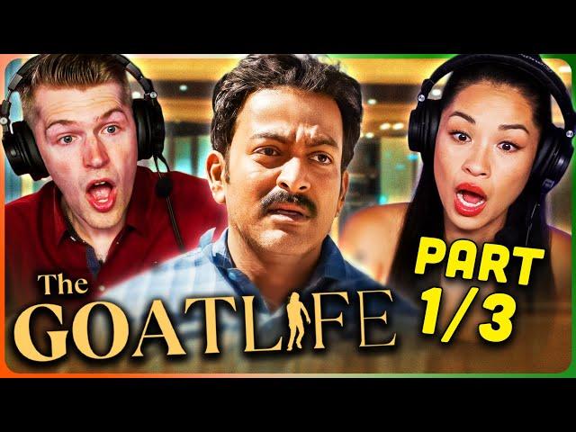 AADUJEEVITHAM or THE GOAT LIFE Movie Reaction Part (1/3)! | Prithviraj Sukumaran | Amala Paul