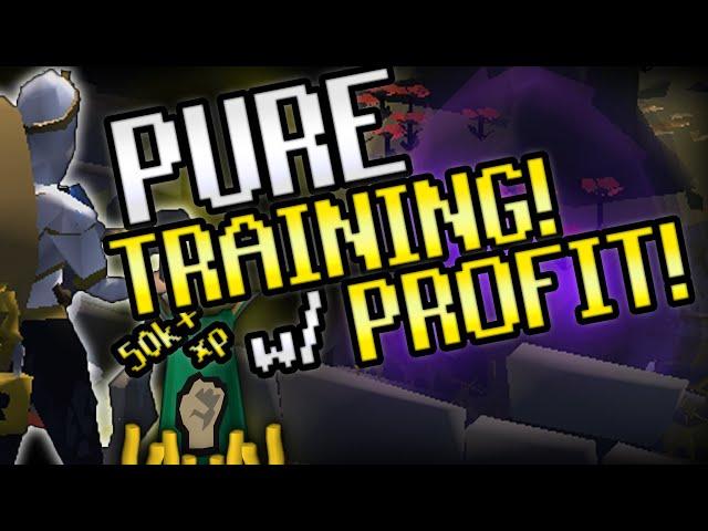 MAKE MONEY WHILE TRAINING YOUR PURE! 50k+ EXP AND GP! OSRS Pure Training! OSRS 1 Def Pure Training!