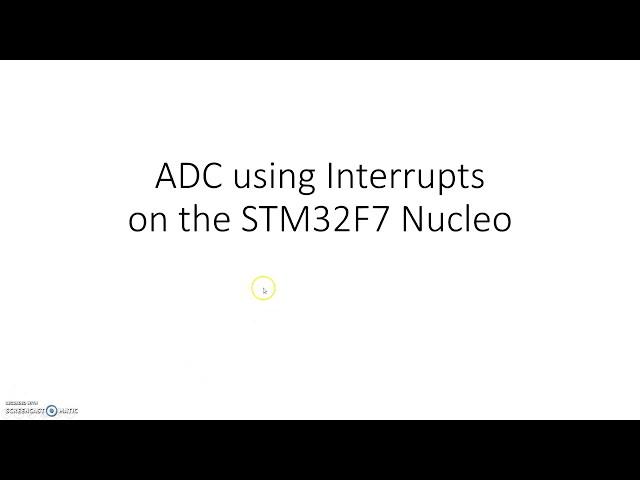 STM32CubeMX ADC with Interrupts