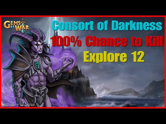 Gems of War Consort of Darkness 100% Chance to Kill.