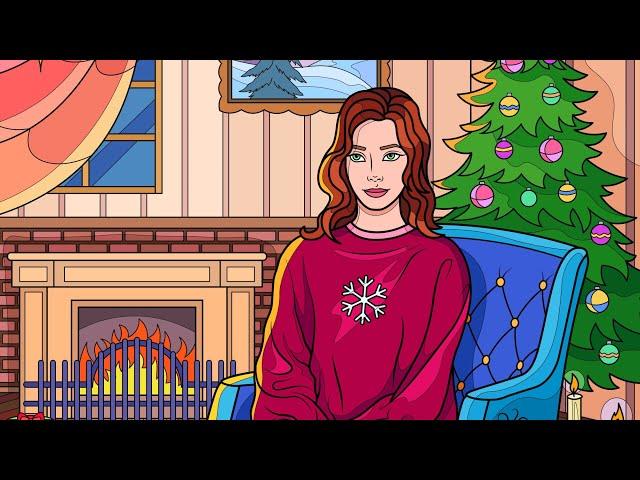 Hey Colour App Paint by Numbers Color with me Reading under the Christmas Tree #relaxing #holidays