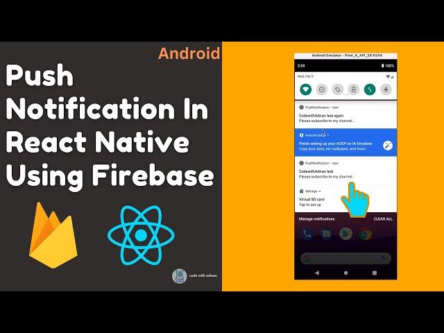 Push Notification In React Native Using Firebase - Android & IOS Tutorial 2023