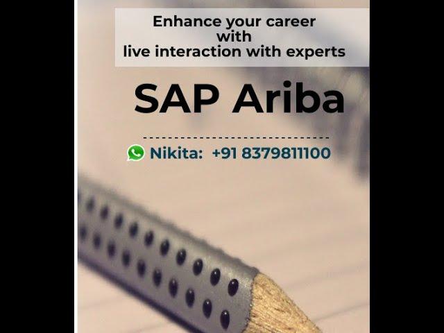 SAP ARIBA wih CIG | SAP ARIBA Live Online Training | SAP ARIBA Online Classes |Upstream & Downstream