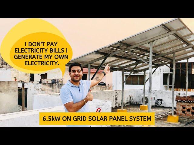 Solar System for Home | 6.5kW On Grid Solar System | Solar Panel System Price, Subsidy and Working