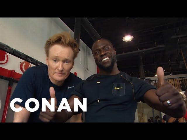 Conan Hits The Gym With Kevin Hart | CONAN on TBS