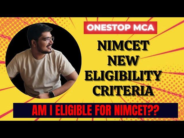 NIMCET NEW Eligibility Criteria | How can I be eligible for NIMCET? All doubts cleared | OneStop MCA