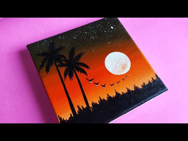 dream scenery painting // surreal fantasy moon abstract painting || ramkrushna arts