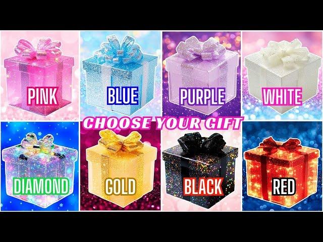 Choose YOUR Gift8 gift box challenge Pink,Blue, Purple,White, Diamond, Gold, Black or Red #quiz