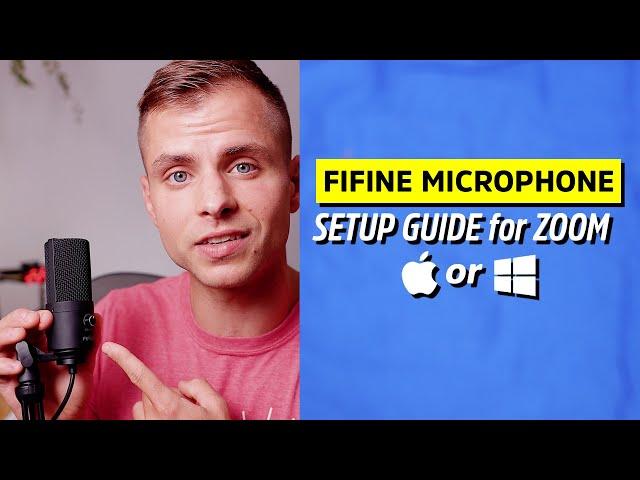 Fifine Microphone Setup Guide for ZOOM on PC or MAC | K669B Tutorial and Review