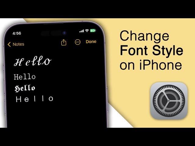 How to Change Font Style on iPhone! [2023]
