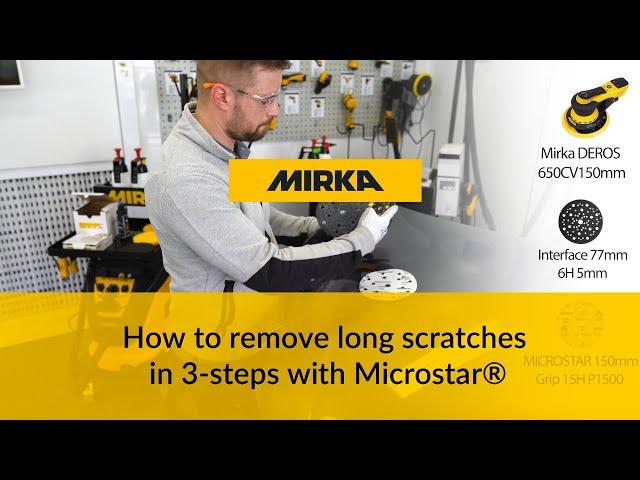 Ta bort repor i 3 steg med Mirka Microstar®