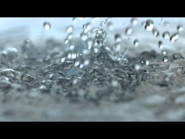 Rainfall Slow Motion HD Heavy Rain Drops Falling in Slow Mo Video View of Droplets Hitting Water