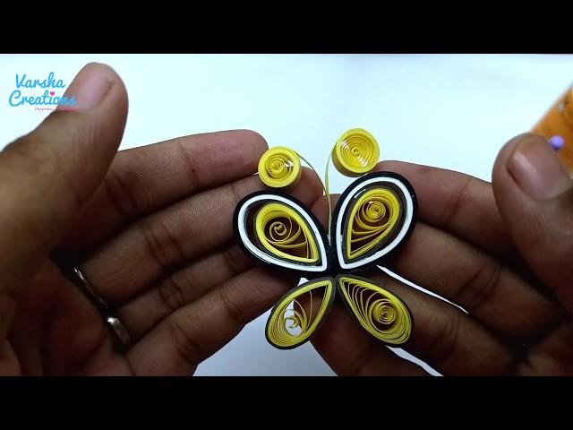 Quilling Butterfly Tutorial - Making - DIY Butterflies Designs using Quilling Paper