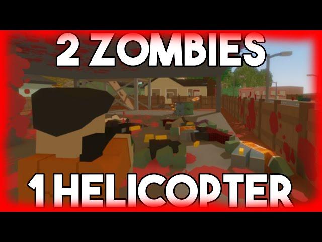Unturned | 2 Zombies 1 Helicopters | Funny Moments