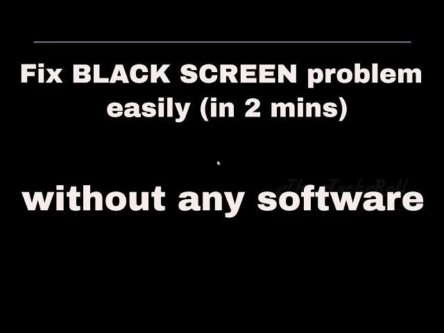 How to FIX Windows 10/8/7 BLACK Screen or Death Screen With Cursor After Login/Boot