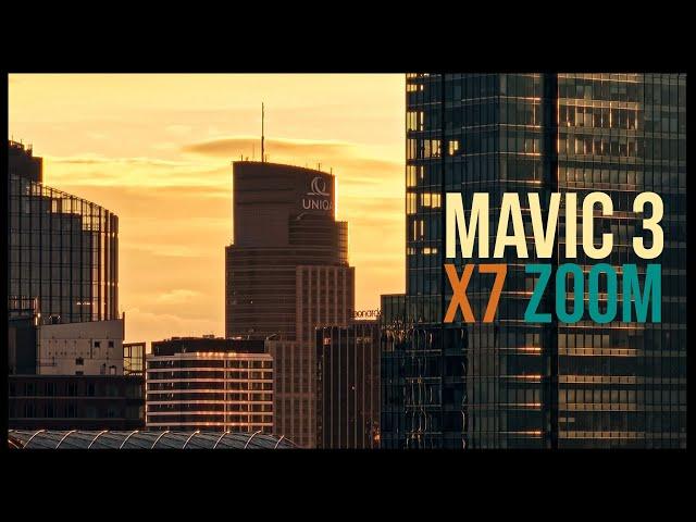 MAVIC 3 X7 ZOOM - After update. Warszawa z drona 4k