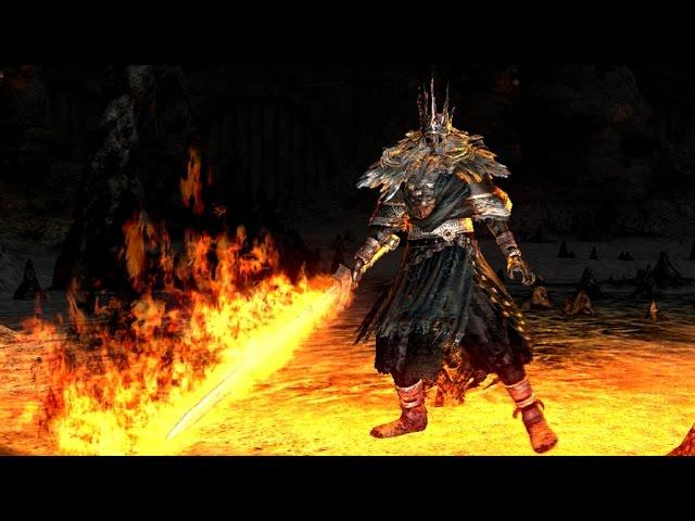 Dark Souls: Gwyn, Lord of Cinder Final Boss Fight and Ending (4K 60fps)