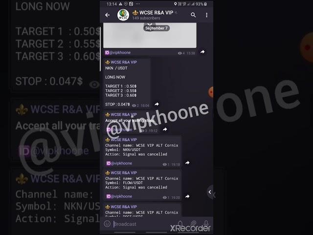 WCSE crypto signal channel #WCSE VIP Telegram channel (check description 4 free channel)