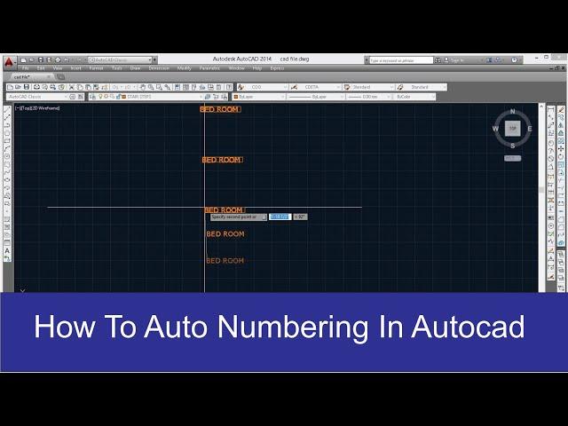 How to Auto text Numbering In Auto-cad  | tcount command