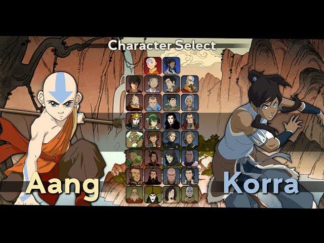 Avatar: The Last Airbender/Legend of Korra Fighting Game Mockup