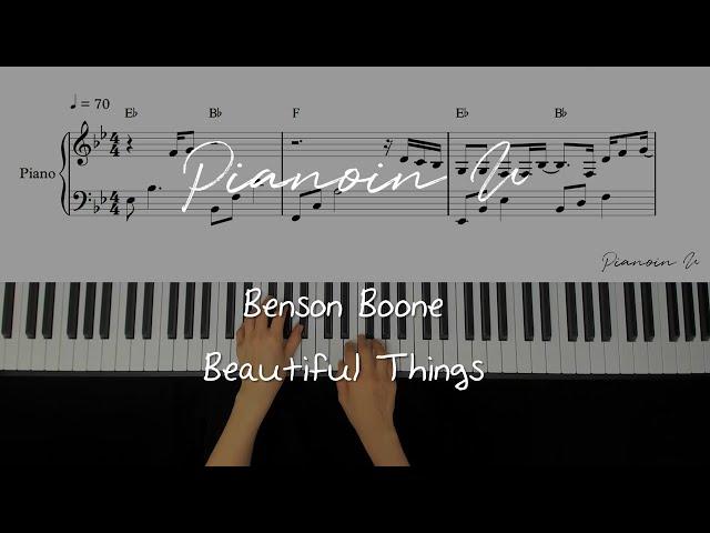 Benson Boone - Beautiful Things/ Piano Cover / Sheet