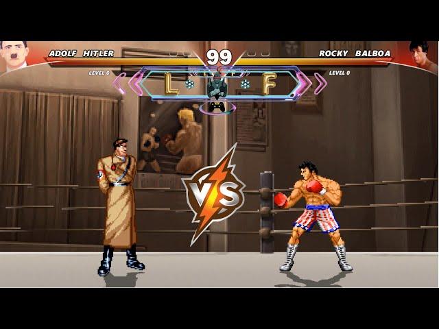 adolfo hitler  rocky balboa ▶  1v1 Epic Battle L- F mugen