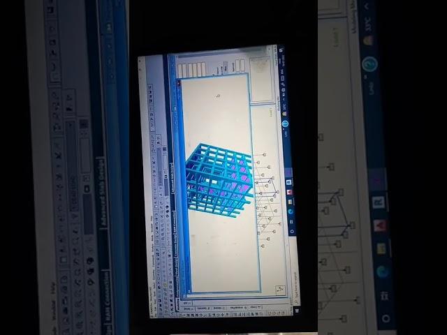 Building structure by staad pro software with columns and beam analysis