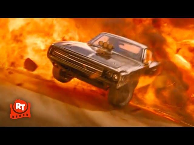 Fast X (2023) - Dom Drives Down an Exploding Dam Scene | Movieclips