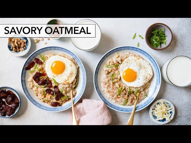 How to Make Savory Oatmeal, Two Ways