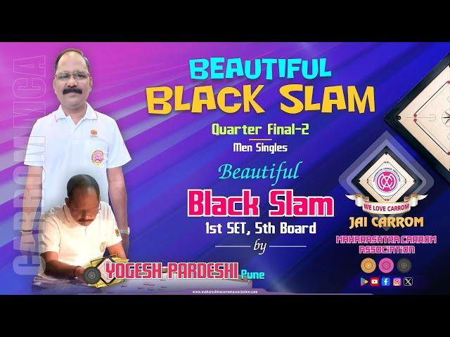 #Carrom: Amazing Black Slam by Yogesh Pardeshi (Pune) against Fahim Kazi (Mumbai)