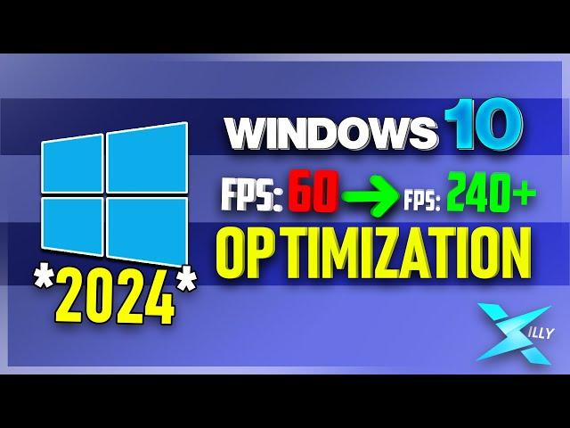 WINDOWS 10 OPTIMIZATION *2024* (LOW LATENCY & MORE FPS)