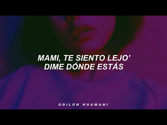 FloyyMenor, Cris MJ - GATA ONLY (Letra) Mami te siento lejos dime donde estas