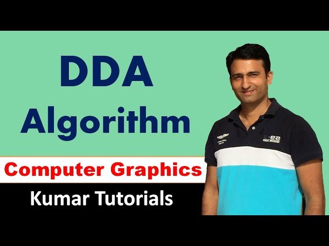 DDA Algorithm in Computer Graphics | Digital Differential Analyzer | Kumar Tutorials