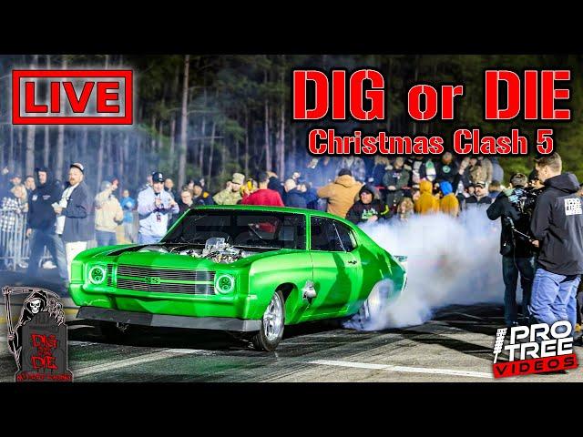 LIVE-STREAM: "Dig or Die Christmas Clash 5", FRIDAY Classes @ Rockingham Dragway - (VOD)