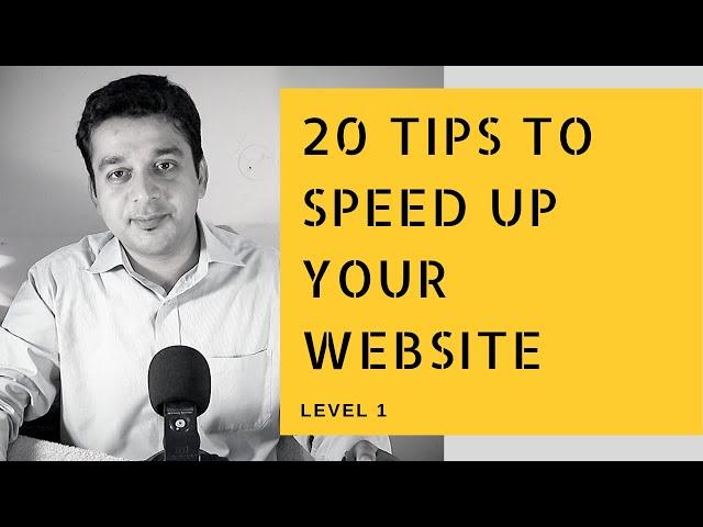 20 tips to speed up your website