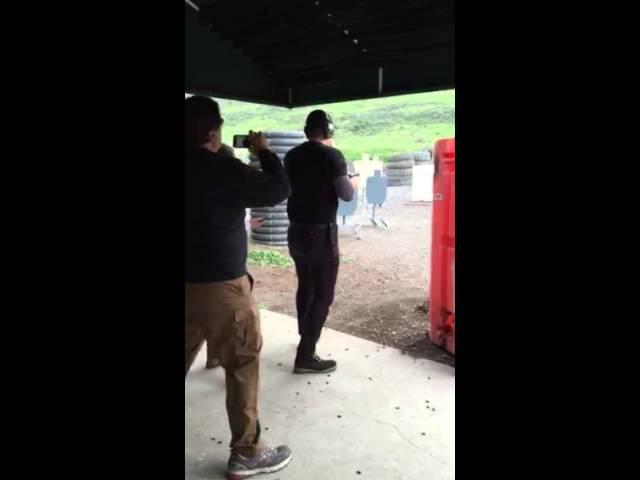 Steve Howey - Shameless, Sons of Anarchy - Target Practice at the Gun Range