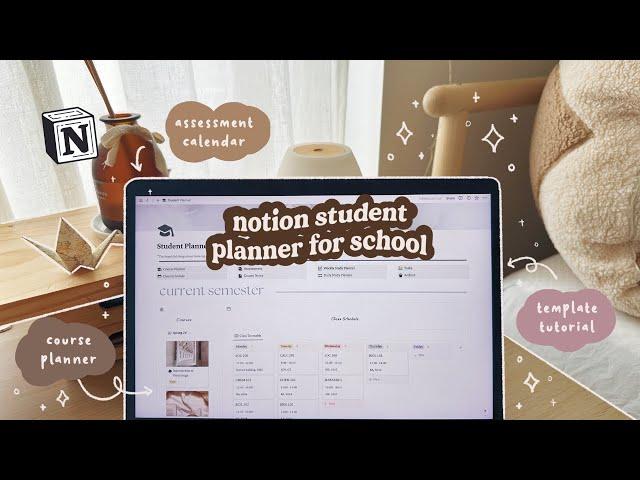 NOTION TUTORIAL  Student Planner for School & University 