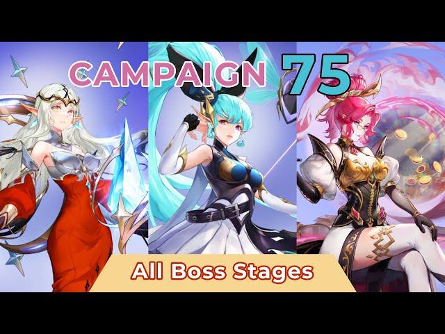 Campaign 75 All Boss Stages |Mobile Legends: Adventure