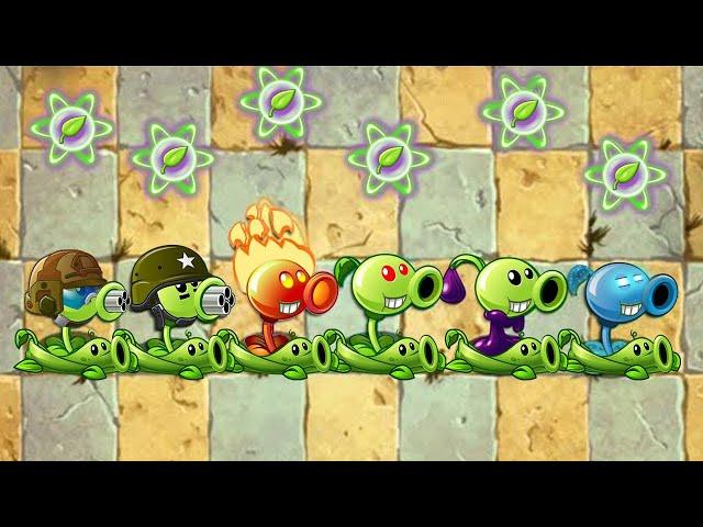 PvZ 2 All Pea & Other Plant Can Defeat Pyramid Head Zombie Level 5