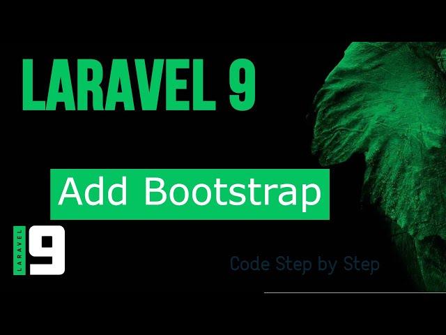 Laravel 9 tutorial # Add bootstrap in Laravel  #laravel9
