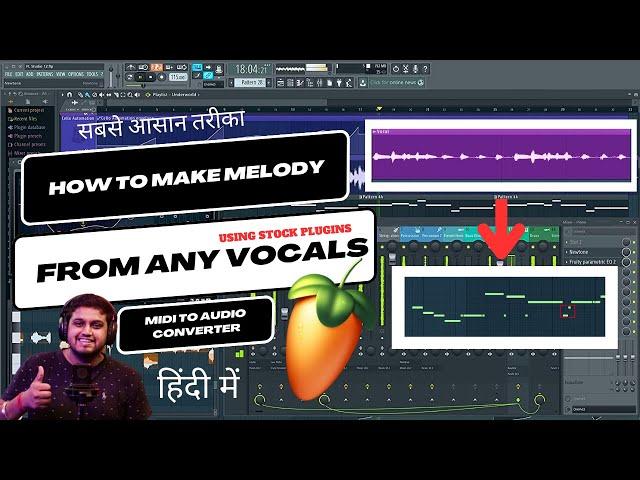 (HINDI) How To Convert Audio To MIDI | Using Stock Plugin | FL Studio With Kurfaat