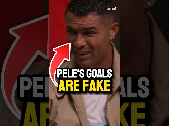 Ronaldo really said pele's goals are from trainings! bro has no cill